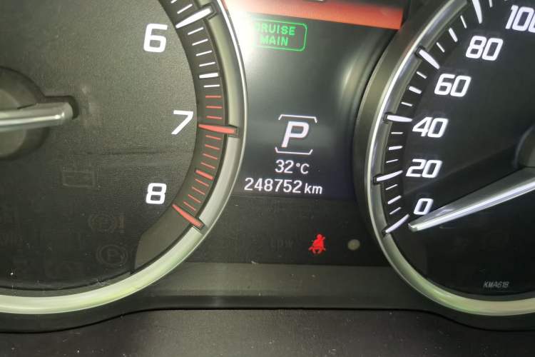 Used Acura MDX 2014 3.5L Elite Edition Odometer Close Up