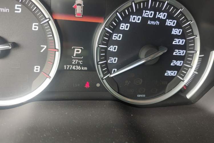 Used Acura MDX 2014 3.5L Elite Edition Odometer Close Up
