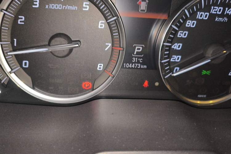 Used Acura MDX 2014 3.5L Elite Edition Odometer Close Up