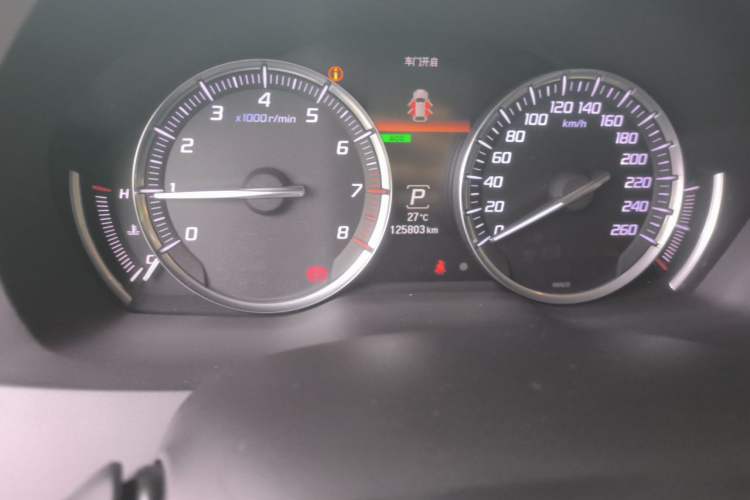 Used Acura MDX 2014 3.5L Luxury Edition Odometer Close Up