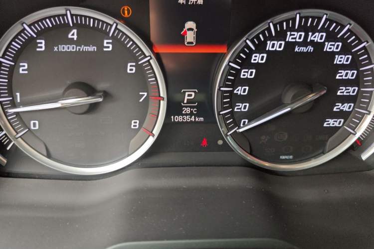 Used Acura MDX 2014 3.5L Elite Edition Odometer Close Up