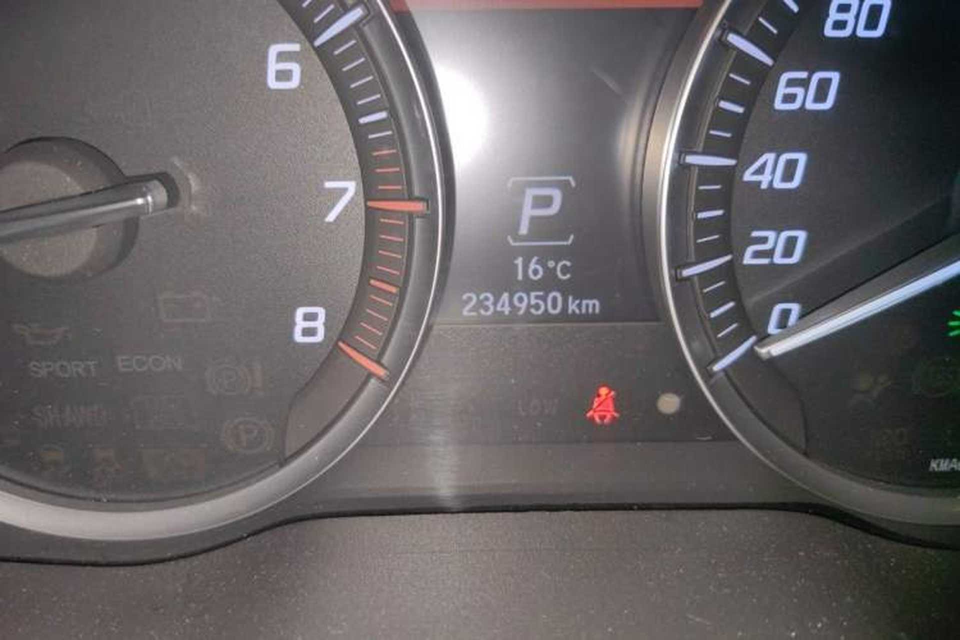 Used Acura MDX 2014 3.5L Elite Edition Odometer Close Up