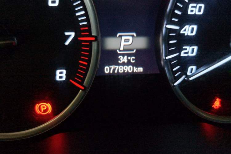 Used Acura MDX 2017 3.0L Prestige Edition Odometer Close Up