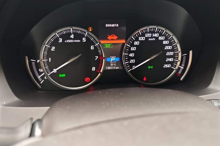 Used Acura MDX 2017 3.0L Comfort Edition Odometer Close Up