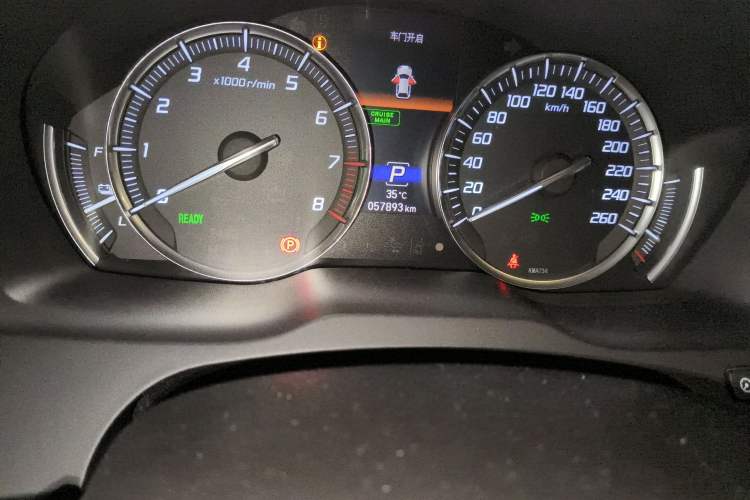 Used Acura MDX 2017 3.0L Comfort Edition Odometer Close Up