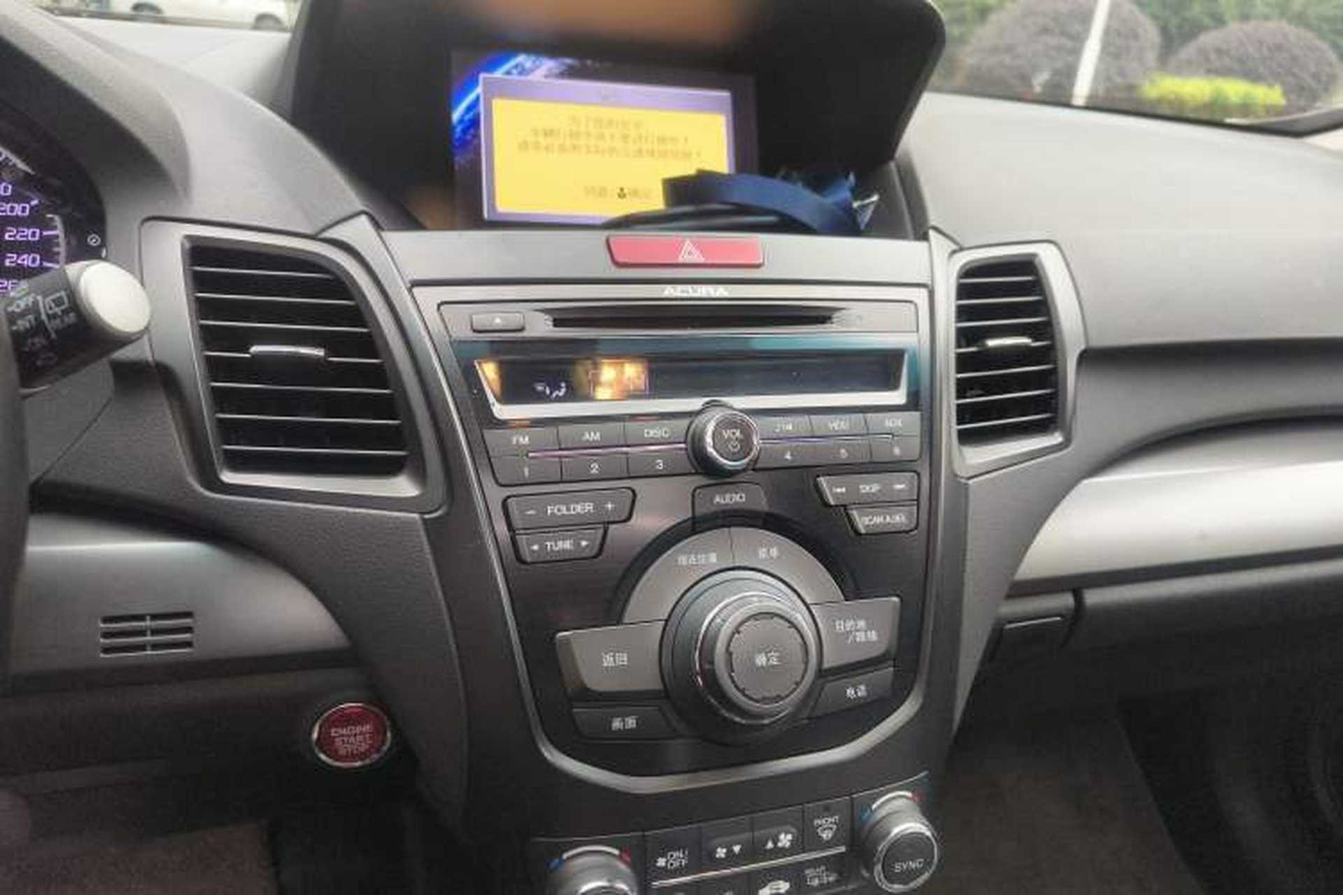Used Acura RDX 2013 3.0L Two-Wheel Drive Elite Edition Audio And AC Panel