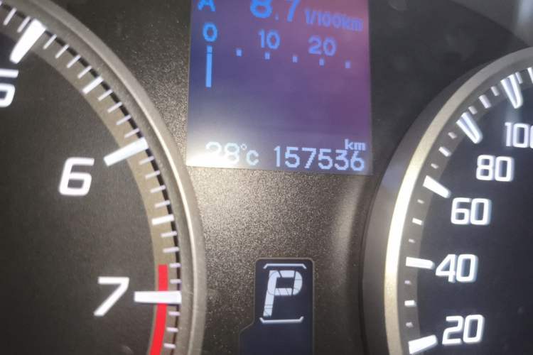 Used Acura RDX 2013 3.0L Two-Wheel Drive Elite Edition Odometer Close Up