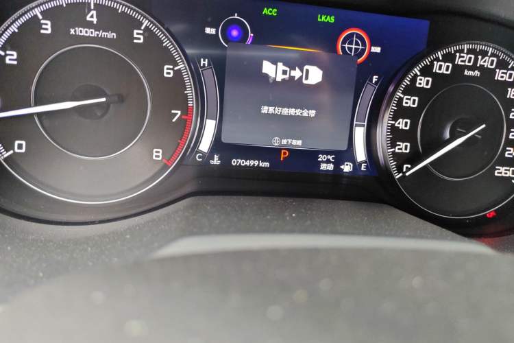 Used Acura RDX 2020 2.0T Smart Edition SH-AWD Odometer Close Up