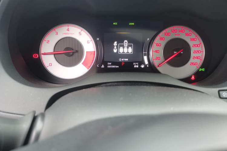 Used Acura RDX 2020 2.0T Diamond Edition A-Spec Sport Version SH-AWD Matte Bright Gray Odometer Close Up