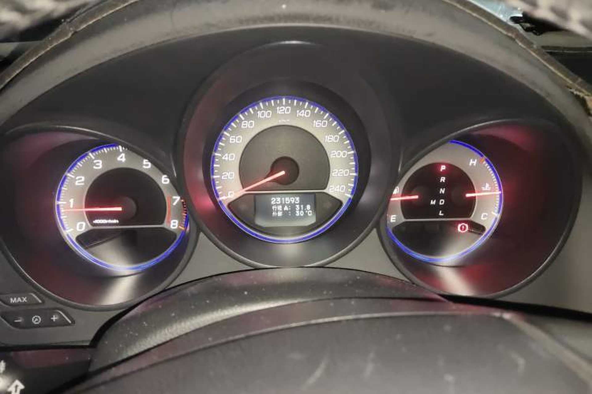 Used Acura TL 2006 3.2 Xuanhang Edition Odometer Close Up