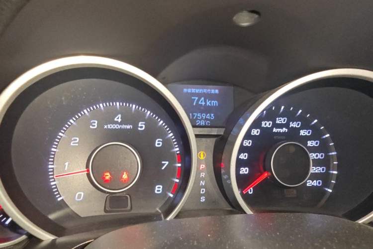 Used Acura TL 2009 3.5 Standard Edition Odometer Close Up
