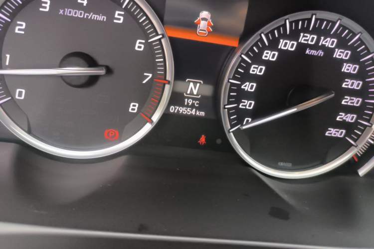 Used Acura TLX 2015 2.4L Elite Edition Odometer Close Up