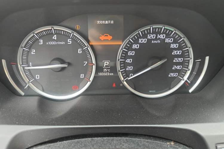 Used Acura TLX 2015 2.4L Luxury Edition Odometer Close Up
