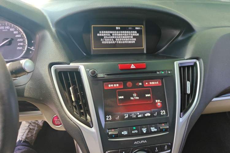 Used Acura TLX 2015 2.4L Elite Edition Audio And AC Panel