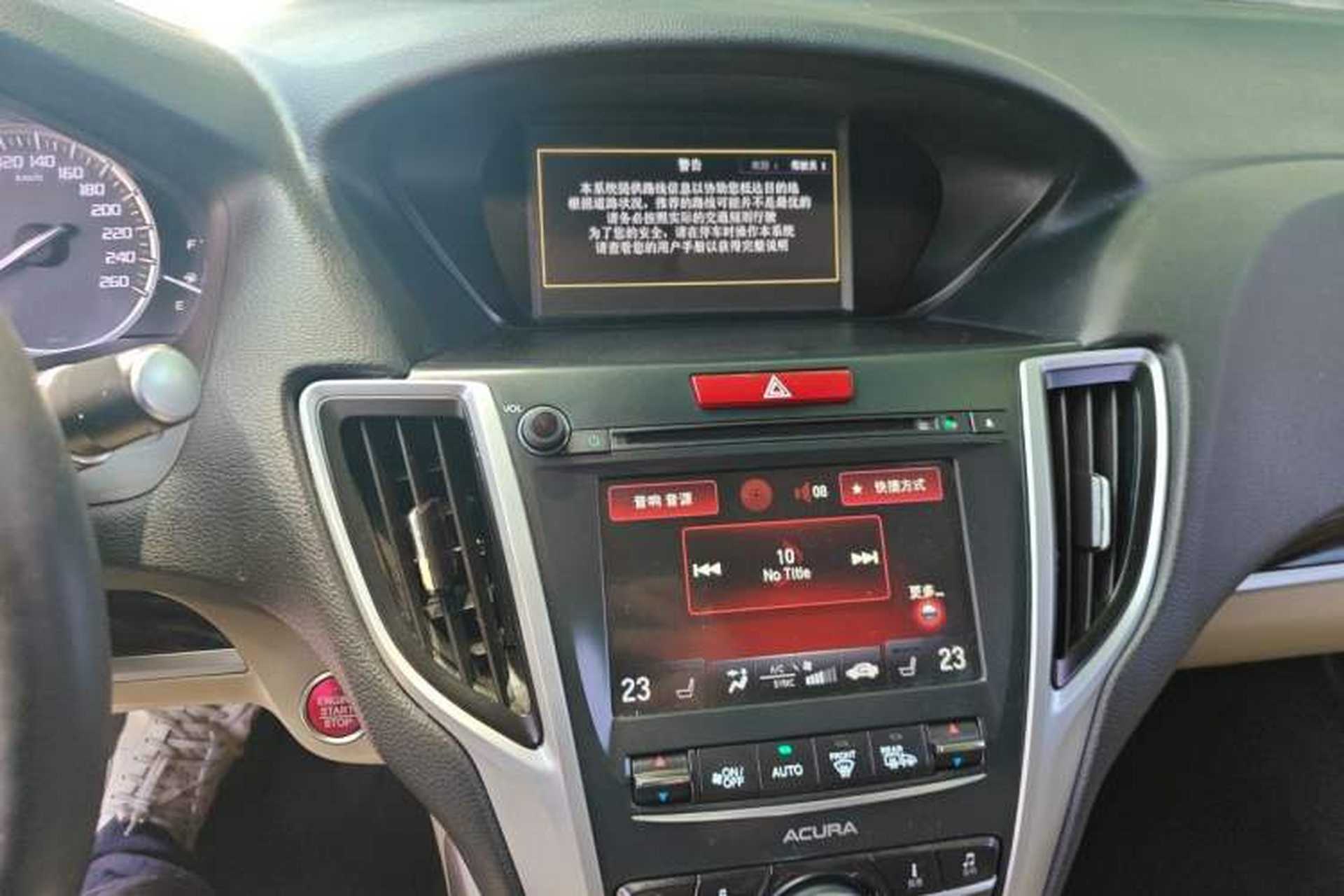 Used Acura TLX 2015 2.4L Elite Edition Audio And AC Panel