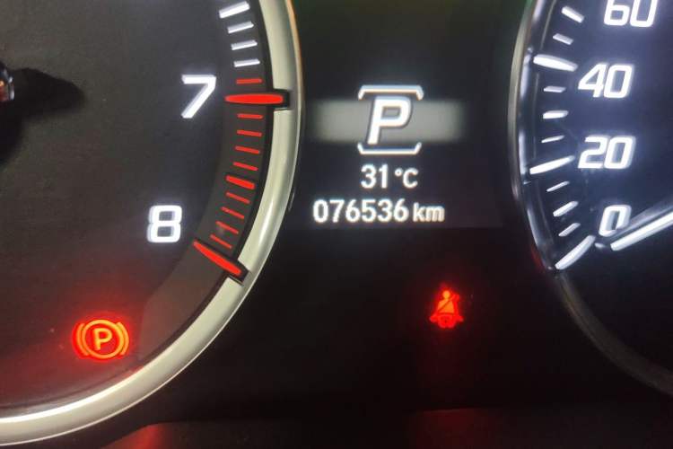 Used Acura TLX 2015 2.4L Luxury Edition Odometer Close Up