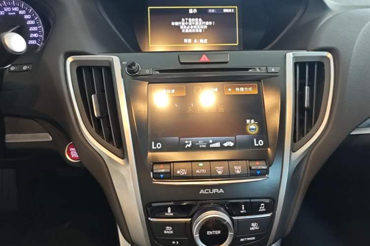 Used Acura TLX-L 2018 2.4L Comfort Edition Audio And AC Panel