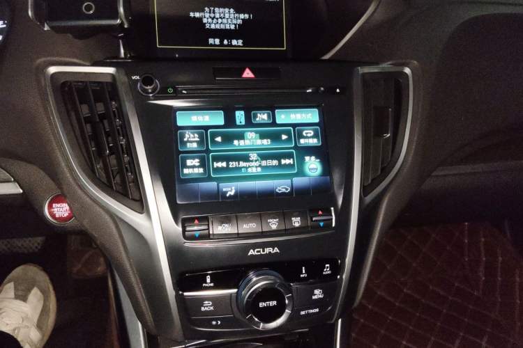 Used Acura TLX-L 2018 2.4L Comfort Edition Audio And AC Panel