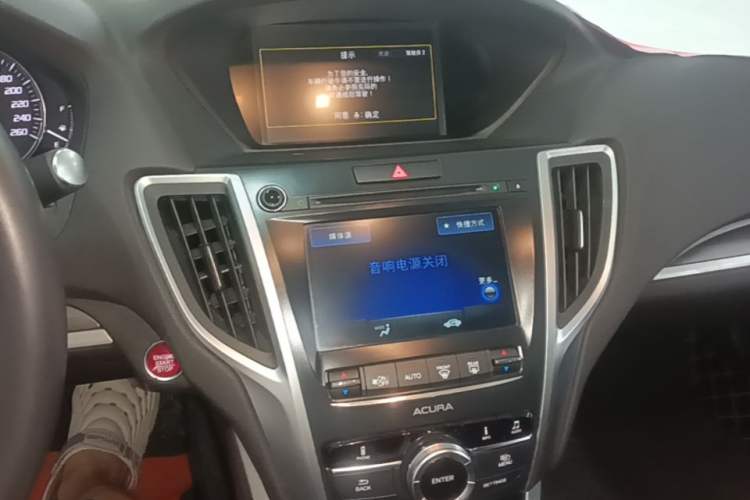 Used Acura TLX-L 2018 2.4L Comfort Edition Audio And AC Panel