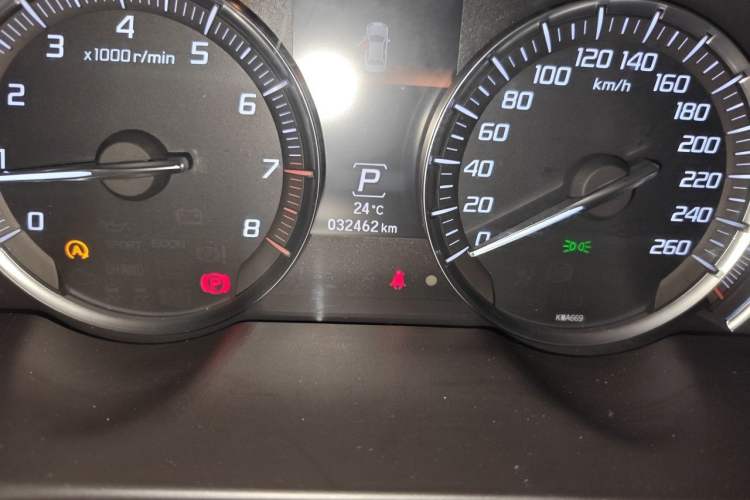Used Acura TLX-L 2018 2.4L Comfort Edition Odometer Close Up