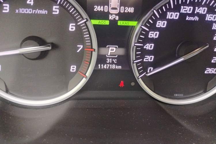 Used Acura TLX-L 2018 2.4L Enjoy Edition Odometer Close Up