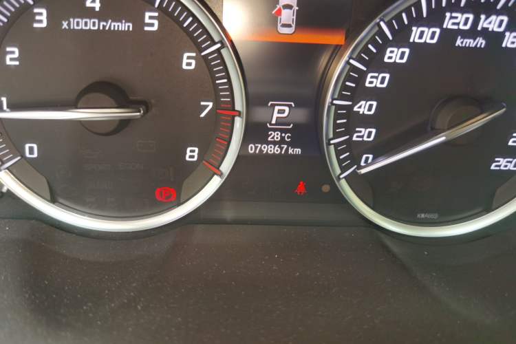 Used Acura TLX-L 2018 2.4L Enjoy Edition Odometer Close Up