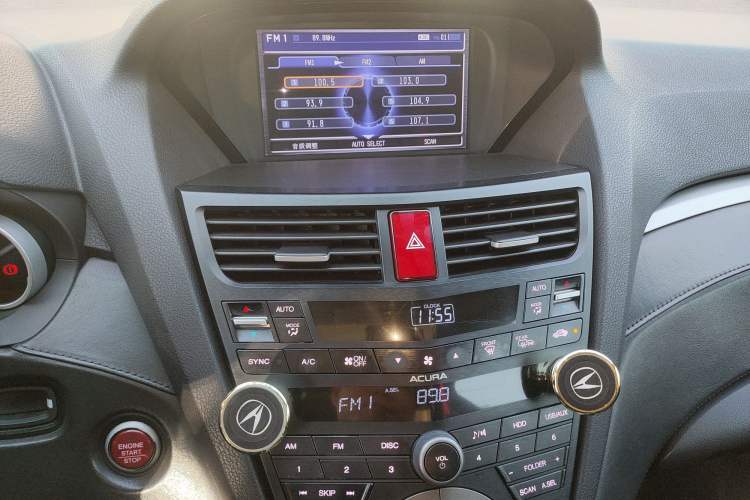 Used Acura ZDX 2012 3.7 Standard Edition Audio And AC Panel