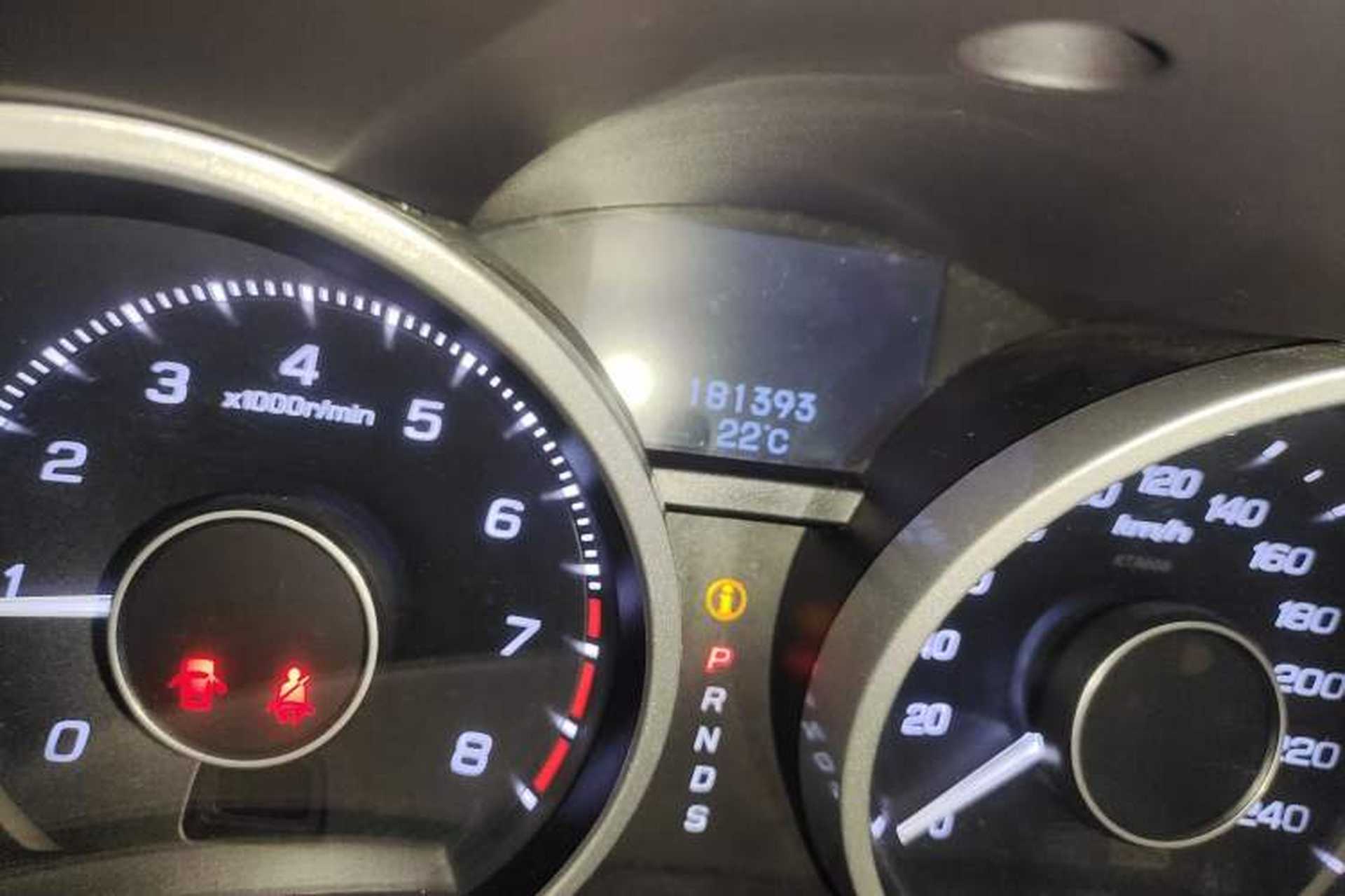 Used Acura ZDX 2012 3.7 Standard Edition Odometer Close Up