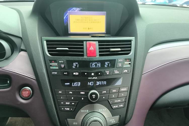 Used Acura ZDX 2012 3.7 Standard Edition Audio And AC Panel