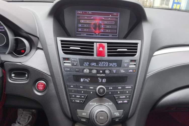 Used Acura ZDX 2012 3.7 Standard Edition Audio And AC Panel