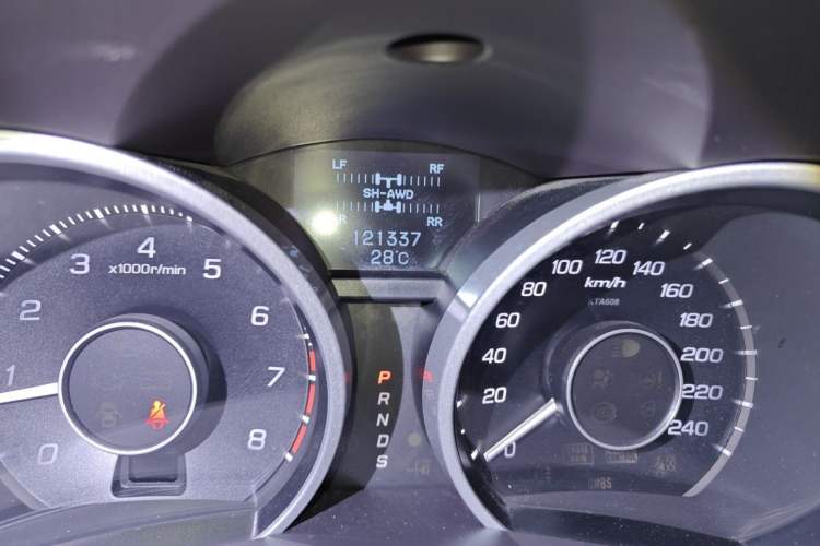 Used Acura ZDX 2012 3.7 Standard Edition Odometer Close Up