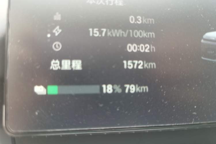 Used AION i60 2026 Model 530 Advanced Edition Odometer Close Up