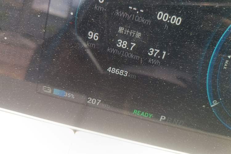Used AION LX 2019 80D Odometer Close Up