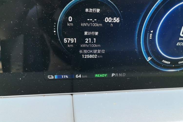 Used AION LX 2019 80D Odometer Close Up