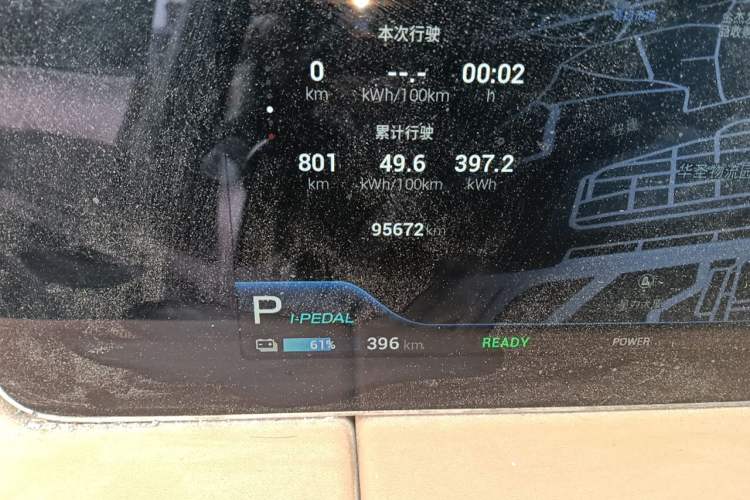 Used AION LX 2019 80D Odometer Close Up