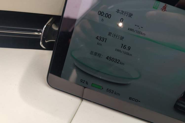 Used AION LX 2022 Plus 80D Flagship Edition Odometer Close Up