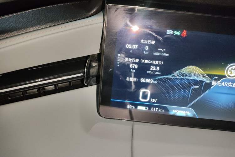 Used AION LX 2022 Plus 80 Smart Premium Edition Odometer Close Up