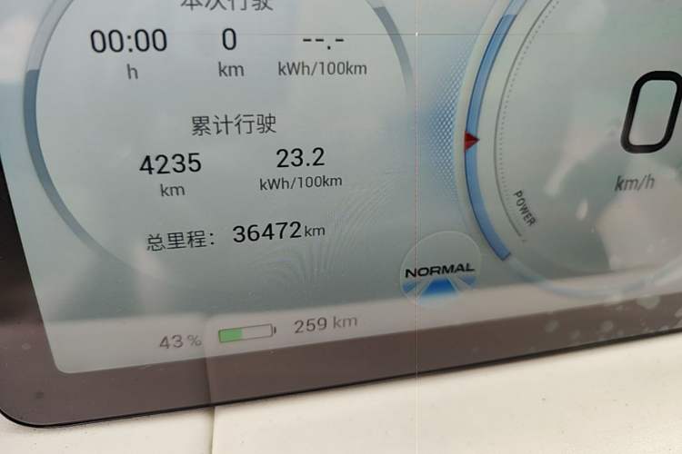 Used AION LX 2022 Plus 80D Flagship Edition Odometer Close Up