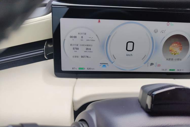 Used AION LX 2022 Plus 80D Flagship Edition Odometer Close Up