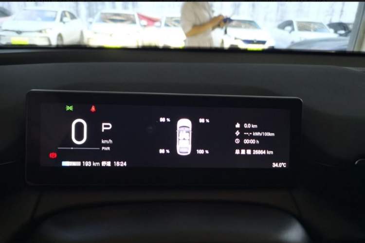 Used AION RT 2025 520 Smart Enjoy Edition Odometer Close Up