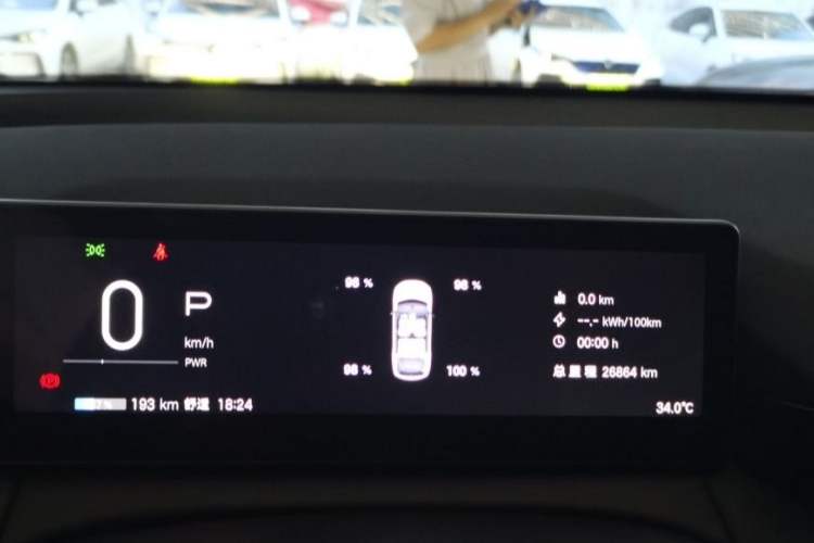 Used AION RT 2025 520 Smart Enjoy Edition Odometer Close Up
