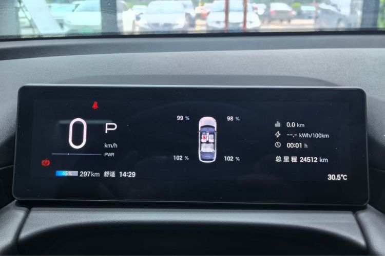 Used AION RT 2025 650 LiDAR Edition Odometer Close Up