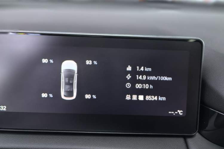 Used AION RT 2025 520 Smart Luxury Edition Odometer Close Up