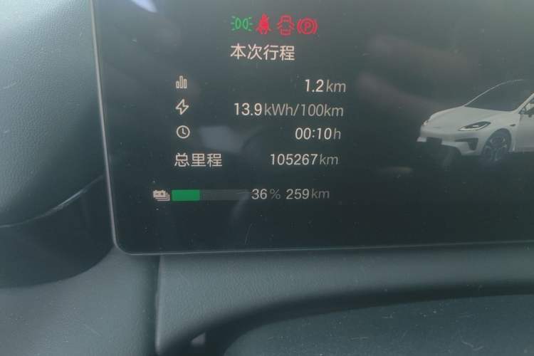 Used AION RT 2025 650 Smart Edition Odometer Close Up