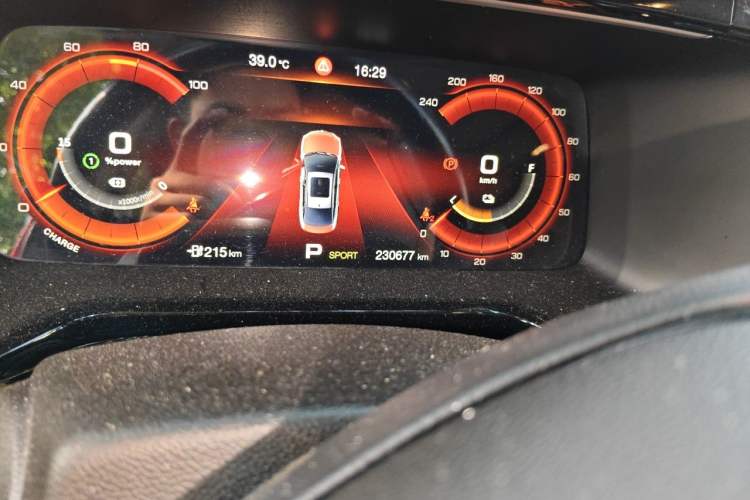 Used AION S 2019 Meizu Evo 630 Odometer Close Up