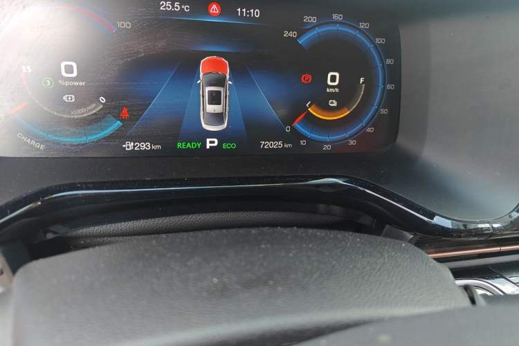 Used AION S 2019 Meizu Evo 630 Odometer Close Up