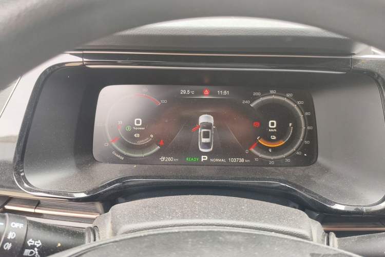Used AION S 2019 Meizu Evo 530 Odometer Close Up