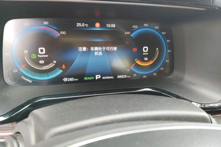 Used AION S 2019 Meizu Evo 630 Odometer Close Up