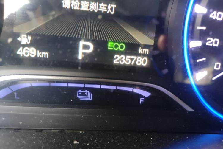 Used AION S 2019 Xuan 630 Odometer Close Up