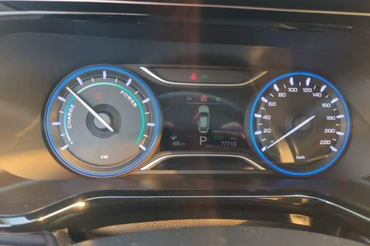 Used AION S 2020 Meizu 580 Travel Standard Edition Odometer Close Up